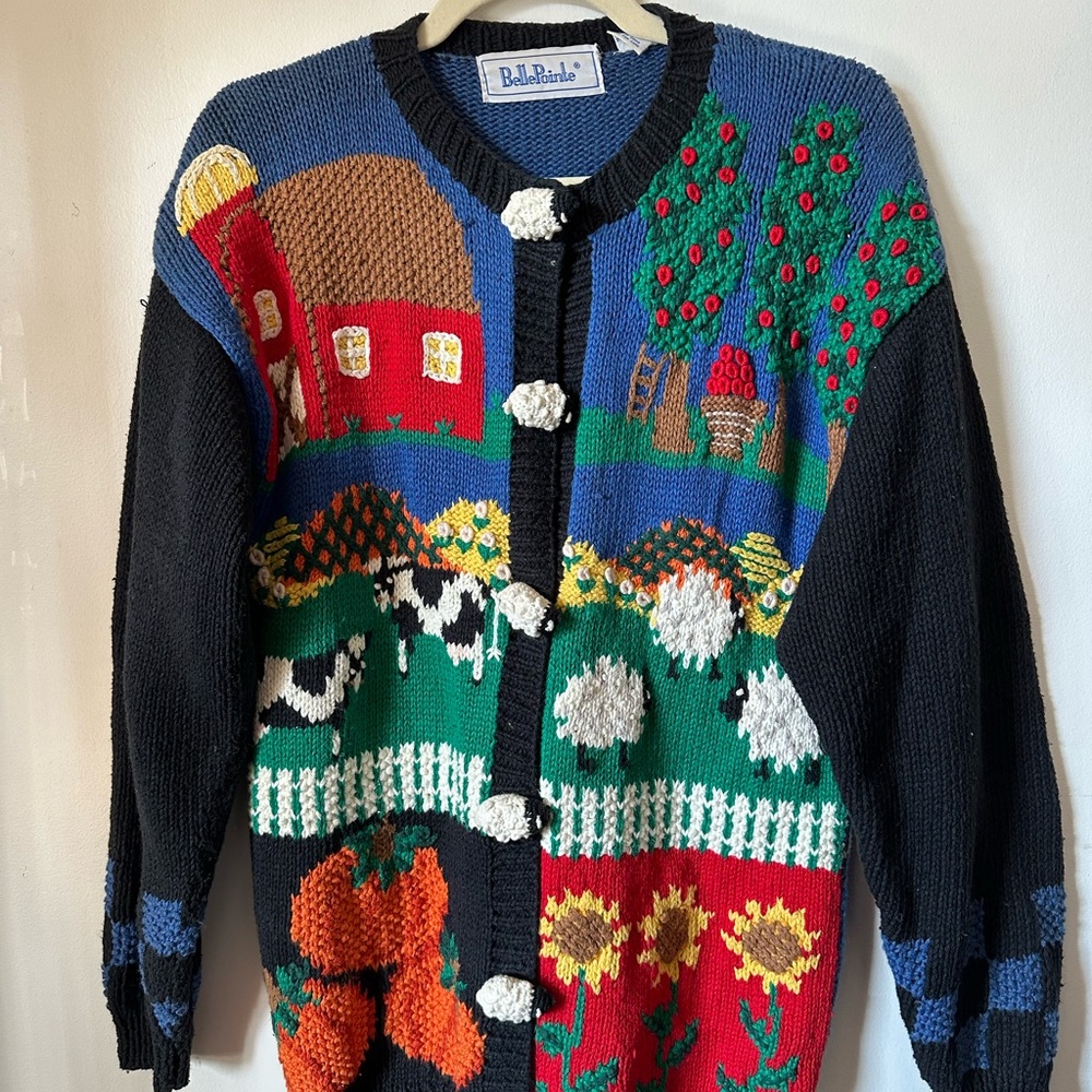 Belle Pointe Vintage Farm/Autumn Sweater (Small-Medium)